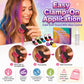 🔥 50% KORTING! 🌈 12-Kleuren Tijdelijke Haarkrijtset – Met Applicator | Snel Kleur in je Haar Zonder Permanente Verandering ✨ NL