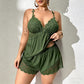 🥳2026 HOT SALE🥳💞 Meer dan 50K+ verkocht! 👗🌸 50% KORTING!  Camisole & shorts pyjama set met kanten afwerking – zachte satijnachtige stof, verstelbare bandjes & V-hals.