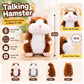 🐹🎄 Spreek tegen deze hamster en hij praat terug! Zacht, grappig en met een bewegend hoofdje – 15 cm. Verkrijgbaar in 3 kleuren en kersteditie!