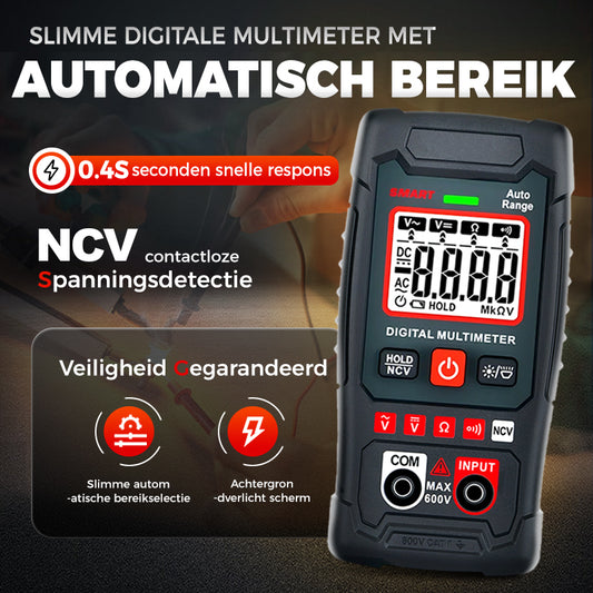🔧⚡️ Slimme Anti-Brand Multimeter! Automatisch bereik van 4000 getallen, nul-fouten-meetgereedschap op handpalmformaat ✨