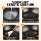 🔥Uitverkoop 50% UIT🔥Ongecoate Dikke IJzeren Pan