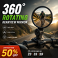 ⏳Tijdelijke Speciale Aanbieding⏰ 360° Draaibare Achteruitkijkspiegel – Helder zicht achter je, geen gedraai van je nek meer nodig. Past op fietsen, e-bikes & motoren. Gereedschapsvrije siliconen bevestiging! 🛡️✨
