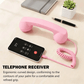 Retro-telefoonhoorn voor smartphone met microfoon