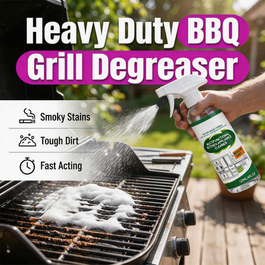 🥳 2026 HOT SALE 🥳 💞 50.000+ verkocht! 💥🧯🔥 50% KORTING! Heavy-Duty BBQ-ontvetter spray – werkt snel, verwijdert vet direct. Spuit & veeg, geen schrobben nodig. Herstel de glans van je BBQ in enkele minuten. 🍖✨