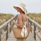 👒 TIJDELIJKE AANBIEDING: 50% KORTING! ✨ Dames zonnehoed met strik en brede rand – opvouwbaar, 360° zonbescherming 🎀
