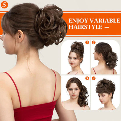 🔥50% KORTING🔥Rommelige Zijkam, Clip-in Knot Haaraccessoire