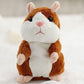 🐹🎄 Spreek tegen deze hamster en hij praat terug! Zacht, grappig en met een bewegend hoofdje – 15 cm. Verkrijgbaar in 3 kleuren en kersteditie!