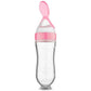 🔥 Bestseller 👼 Knijpbare Babyvoedingsfles met Lepel