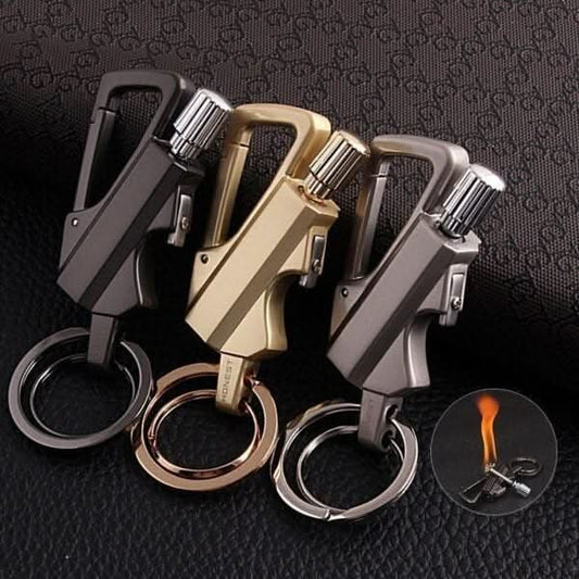 🔥 Sleutelhanger Vuursteen Vuurstarter – Compact & Altijd Klaar voor Avontuur