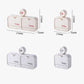 Wall-Mounted Soap Dish with Suction Cup & Flip-Top Lid