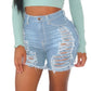 💜 LAATSTE DAG ACTIE - 50% KORTING 💜 Sexy gescheurde denim shorts met distressed effect voor dames