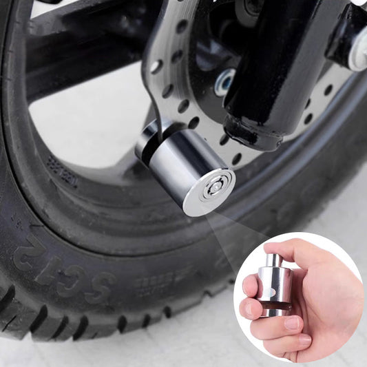 🔒🏍️ Antidiefstal Schijfremslot – Met Drukvergrendeling, Stevige Legering & Weerbestendig Ontwerp