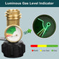 Universele propaantankmeter voor LP-tanks van 5-40 pond | Gasniveau-indicator voor barbecue, verwarming, camper, QCC1-aansluiting