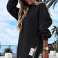 🔥Hot seller🔥 Lange Mouw Pullover met Rits Slit – Casual Sweatshirt Jurk voor Dames
