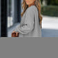 🔥Hot seller🔥 Lange Mouw Pullover met Rits Slit – Casual Sweatshirt Jurk voor Dames