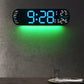 Multifunctionele decoratieve LED digitale wandklok