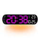 Multifunctionele decoratieve LED digitale wandklok