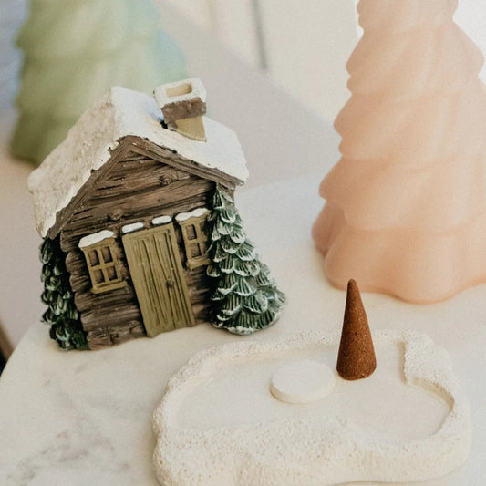 🎄✨✨Blokhut Sneeuwwinter Kegelbrander