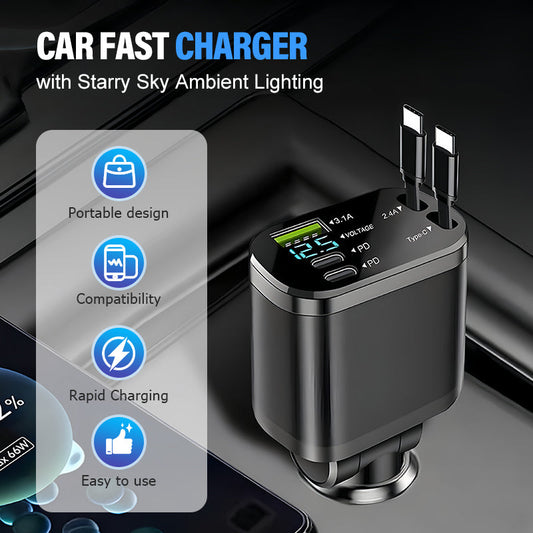 📢50% korting!  2-in-1 oplader & Bluetooth-speler voor in de auto