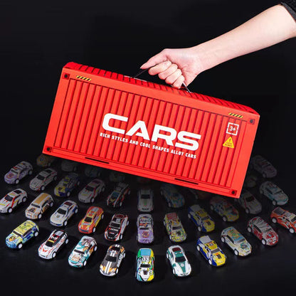 🔈🔈62% KORTING! ✨ 48 mini-auto's met ingebouwde garage - Interactief spel met geluidseffecten en racebaan voor kinderen 🚗🎪