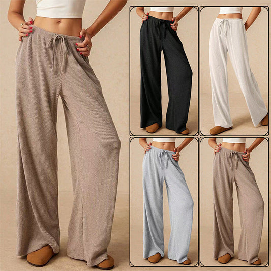 💞Dames casual zachte wijde broek met trekkoord
