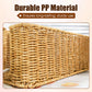 🔥50% korting🔥Handgeweven rotan kabel organizer box met deksel