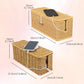 🔥50% korting🔥Handgeweven rotan kabel organizer box met deksel