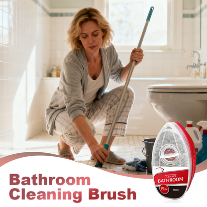 🚽Badkamerreinigingsborstelset🚽 – Met Geïntegreerde Borstelapplicator & Hygiënisch Schild – Ideaal voor Tegelvoegen, Douchedeuren & Armaturen ⚡