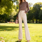 🔥49% korting🔥Dames high waist micro-flared broek