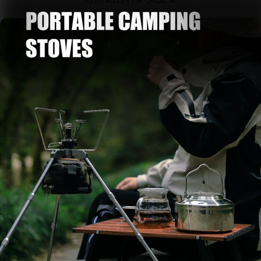 ⛺️50% korting🔥 Draagbare Kampeerkachel met Piëzo-ontsteking