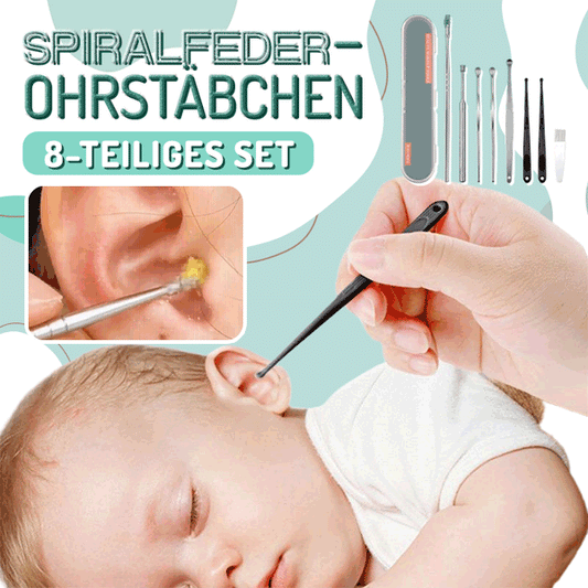 Spiraalveer oorstokjes (8 stuks)