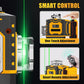 Hightech laserwaterpas ⚡ Variabele frequentiestraal zonder strooiing 🎯 Touchscreen-instelling voor dikkere lijnen, bediening met afstandsbediening, helder scherm – onmisbaar op de bouwplaats 🛠️