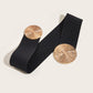 Dames vintage elastische riem met gouden gesp