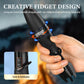 🚀 CREATIEVE ROCKET FIDGET LIGHTER – BLAUWE Vlam + DRAAIENDE STRESSVERLIES FUNCTIE!