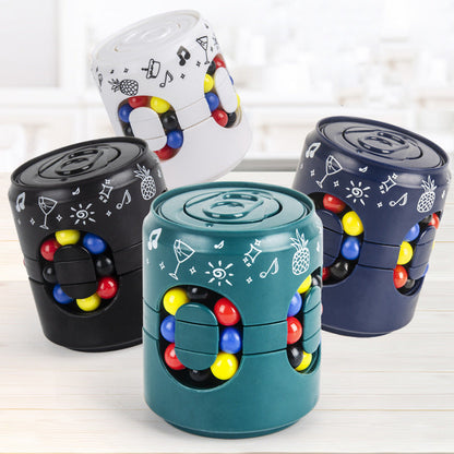 🌀 2-in-1 Educatieve Fidget Spinner Blikje ✨ Leuk Leren