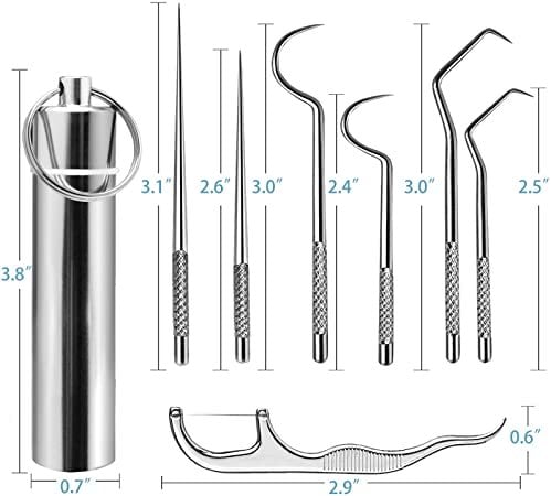✨ Draagbare roestvrijstalen tandenstoker – hygiënisch, duurzaam en veelzijdig, ideaal voor mondverzorging en op reis! ✨
