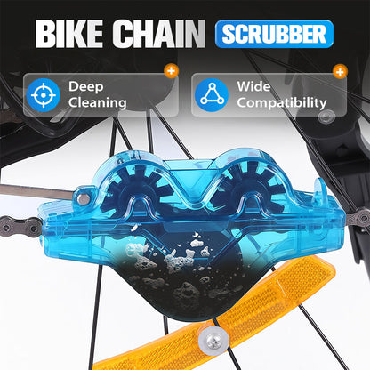 🚴‍♀️ Fietskettingreiniger - Dieptereinigingsset met ingebouwde herbruikbare borstelkop 🔧💦