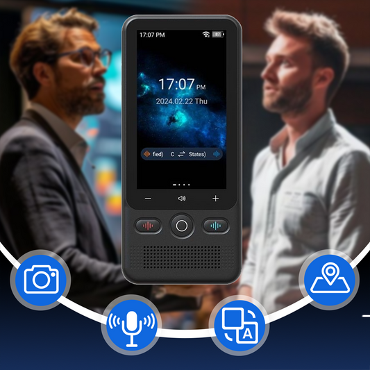 📢📢 57% korting!! ⏰📲 2-in-1 draagbaar vertaalapparaat – Realtime vertaling, 🌍 138 offline talen, 🔋 Extreem lange batterijduur | Perfect voor wereldreizigers ✈️