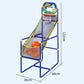 🥳2026 HOT SALE🥳💞50K+ VERKOCHT!🏀🎯 50% KORTING!  Indoor basketbalspel voor kinderen – automatische balterugvoer, stevig & veilig. Inclusief 4 ballen + pomp. Snel opgezet, eindeloos speelplezier! 🧒💨