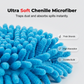🔥50K+ VERKOCHT⏰ KOOP 2 KRIJG 3 GRATIS🧹 Chenille spinmop vervangdoek, zuigt haren en vocht moeiteloos op