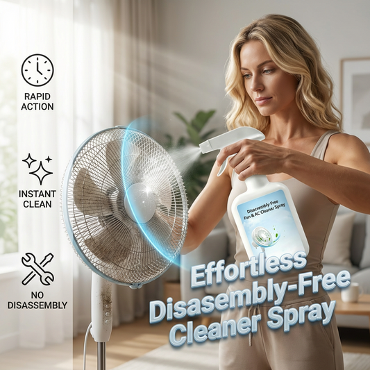 Demontagevrije reinigingsspray voor ventilatoren en airco's
