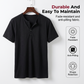 Casual slim fit T-shirt voor heren met knoopsluiting