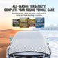 🌦️ NU 50% KORTING! 🚗 Dikke halve autohoes – Zonbescherming in de zomer, sneeuwbescherming in de winter – Slijtvast en weerbestendig – Perfect voor het Zweedse klimaat ❄️