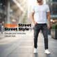 Gescheurde stretch skinny jeans voor heren