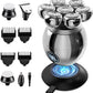 💪 7D-scheerapparaat met opzetstukken | 5-in-1 multifunctioneel ⚡ Draadloos opladen + LED-batterij-indicator 🚿 Geschikt voor droog en nat gebruik · Afwasbaar 🪐 Handig voor onderweg