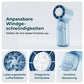Draagbare mini-ventilator met batterij voor installatietijd