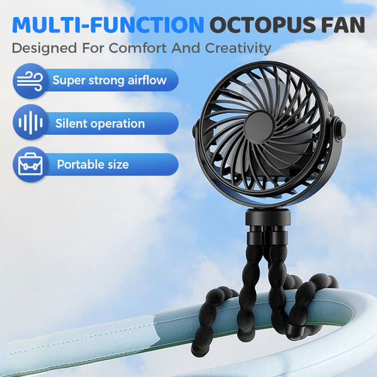 Mini handzame multifunctionele octopusventilator