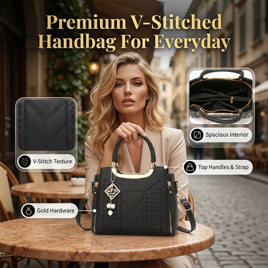 ✨58% korting👜 Elegante damestas met handvat en schouderriem ✨