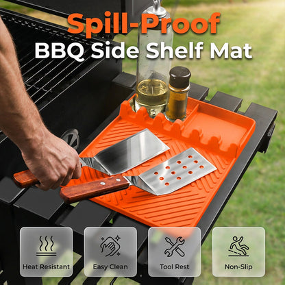Siliconen grillmat voor zijplank