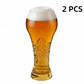 Groot bierglas met sierlijke reliëfversiering